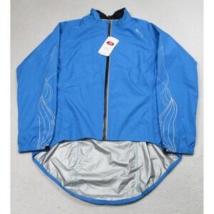 NWT Sugoi Jacket Womens XL Laguna RPM Cycling Windbreaker Reflective‎ Drop Tail